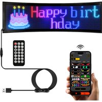 LED Car Sign Flexible LED Matrix Panel 5V USB LED Light Signs for Car Bluetooth Smart APP RGB Scrolling Display Message Board
