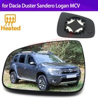 Stplrgecp Passenger Side Driver Side Left or Right Door Side Heated Wing Mirror Glass Lens for Dacia Duster Sandero Logan MCV