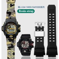 For Casio G-SHOCK Waterproof Resin Silicone Rubber Watch Band Cat GW-9400 GW9400 GW9300 Stainless Steel Ring Strap Watchband