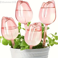 【SSummer10】Stylish Tulip Plant Watering Globes - Self Watering Bulbs Automatic Spikes for Indoor Outdoor Plants【SS】
