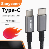 Pd 240W Super Fast Charging Data Cable for iPhone 16 15 Plus Promax Typec to USB Type C Cable for MacBook iPad Data Cable