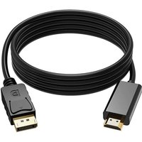4K*2K DisplayPort To HDMI-Compatible Cable DP To HDMI HDTV Converter Adapter Cable for Desktop Laptop PC TV Monitor Projector