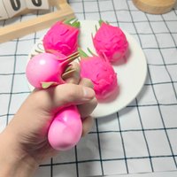 Squishy Simulation Dragon Fruit Soft Squeeze Toys Anti Stress Decompression Sensory Fidget Toys for Adults Stress Reliever