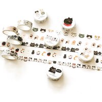 Cute Kawaii Adorable Cat Adhesive Paper Washi Tape Masking Tape DIY Scrapbooking Stick Label School Supplies
