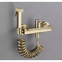 Toilet Bidets Sprayer Bathroom Accessories Cold And Hot Water Mixer Bidet Faucet Wall Mounted brushed Gold/gunmetal Grey