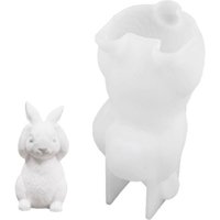 Flexible Silicone Mould for Crafting Rabbit Holders Decorative Use