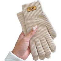 AliExpress NONE Gloves High Quality Warm Fleece Lined Windproof Elastic Cuffs Anti Slip Winter Unisex Cold Weather Cycling Driving Skiing Hiking