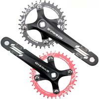 AliExpress EVOSID Bicycle Crankset 104BCD Mountain Bike Square Hole Crank Aluminum Alloy 170mm MTB Bike Crank 8-12S Chainring 32/34/36/38T