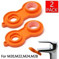 2Pcs Faucet Aerator Detached Install Spanner Plastic Repair Kit Replacement Tool Spanner for Faucet Aerator Spanner Wrench