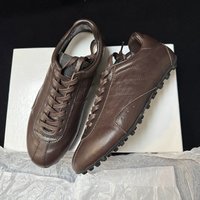 Unisex Genuine Leather Casual Shoes Comfortable Flat Bottom Running Shoes for Women Outdoor Sports Men Designer Style Women's