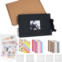 12inch Memory Books DIY Craft Photo Albums Scrapbook Cover Kraft Album For Wedding Anniversary Gifts Memory Books 80 Pages