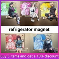 Girls Band Cry Anime Peripherals Tomo Refrigerator Magnet Pupa Acrylic Magnetic Toys Nina Acrylic Accessory Subaru Toys Gifts