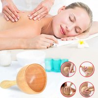 Wood Swedish Cup Wooden Massager Therapy Tool Body Sculpting for Maderotherapy, Lymphatic Drainage, Anti-Cellulite, Pain Relief