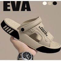Men Slippers Summer EVA Soft Sole Thick Platform Slides Sandals Outdoor Walking Beach Shoes Non Slip Flip Flops Mens Home Shoes