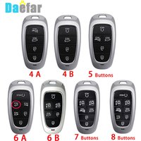 New Electroplated TPU Car Key Cover for Hyundai Santa Fe Tucson 2022 NEXO NX4 Atos Solaris Prime 2021 4 5 6 7 8 Button Key Case