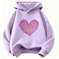 Artistic Love Heart Colorful Design HoodieSweatshirt Hoody for Boys Girls Casual Hoodies Graphic Clothes Mickey boys and girls