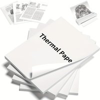 A4 Thermal Printer Paper, 100/200 Sheets, 21.01cm X 29.69cm, No Electronics, for Portable Thermal Printers, Not for Laser/Inkjet