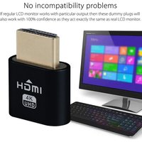 1/2/3/4/5/6Pcs HDMI EDID Emulator Adapter Dummy Plug Display Passthrough Eliminated Emulator Virtual Monitor 4K For PC Laptop