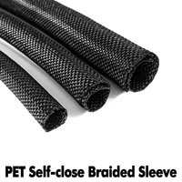 Braided Cable Sleeve PET Nylon Braid Wrapping Cable Casing Cable Sleeves Wire For Laptop PC TV Wire Protector Cable Wrap Cover