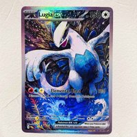 DIY Pokemon Lugia ex Holographic Texture Cards English Version Perfect Condition Classic Anime Collectible TCG