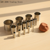 12PC Circle Cutter Set Polymer Clay Dot Baking Stamp Hollow Punch Cutter DIYCraft Biscuit Making Clay Modeling Cookie Decoration