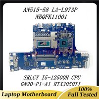 HH514 LA-L973P Motherboard For Acer Nitro AN515-58 Laptop Motherboard i5-12500H i7-12700H CPU RTX3050/3050Ti 4G GPU NBQFH11005
