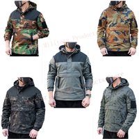 New Kangaroo Style Tactical Sweater Pullover, Outdoor Commuting Casual Warm Military Style Camouflage Coat