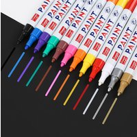 12 colors optional RC tire paint pen sign in note number pen touch up paint pen art graffiti pen for RC car trx4 trx6 scx10