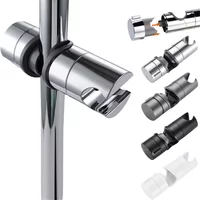 Universal Shower Head Holder Adjustable Shower Rail Holder Bathroom Accessories Replacement Hand Shower Bracket for Slide Bar