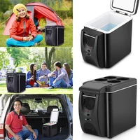 Portable 12V Car Refrigerator Freezer Heater Icebox Travel Refrigerator 6L Mini Auto Freezer C Ooler Warmer Electric Fridge Amag