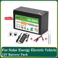 NEW Upgraded LiFePO4 Lithium Battery 12V 200Ah Portable Rechargeable Battery Built-in 5V 2.1A Usb Power Display Port Charging
