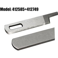 Sewing Accessories Sewing Machine Blade Upper knife 412585 & Lower Knife 412749 For Singer Pfaff Babylock Serger Machine