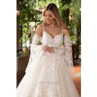 Lace Appliques Tulle Wedding Sleeves Trumpet Bride Gloves Bridal Accessory Women Formal Party Gloves