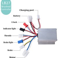 LB27 24V 250W Brushed Controllerfor Electric Bike Bicycle Scooter Accessories Motor Brushed Controller