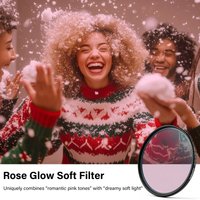 Walking Way Filter Rose Glow Soft Lens Filter Rose-tinted Glass Dreamy Soft Pro-Mist Filter Christmas Gift for Photographers