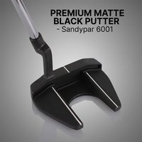 Golf Putter-Right-Handed Direction-Low Center Zero Torque Putter | Dynamic Balance Golf Putter | Aluminum Sheet for Percussion Instruments, Black Electroplated