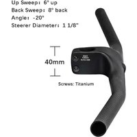 AliExpress ELITA ONE elitaone MTB Handlebar 235g Carbon integrated 28.6mm -22 Degree For Mountain Bike 700-740mm Stem 50-100mm Bicycle Parts