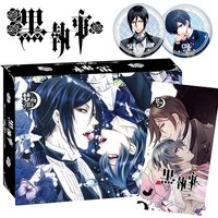 Wholesale Black Butler Collection Cards Anime Ciel Sebastian Charming Male God STR LSP BP Character Portrait Cards Kid Gift Toy