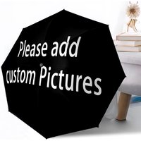 Personalized Custom Umbrella with Photo Printing Fully Automatic Folding Umbrella Anti-UV Rain Sun Protection Parasol