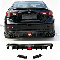Body kit for 2014-2019 Mazda 3, rear diffuser, rear bumper lip, carbon fiber rear lip, automotive exterior modification parts