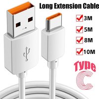 1m-10m Ultra Long Data Cable Fast Charging USB To Type C Data Line for Xiaomi Huawei Oppo Vivo Camera VR Android Phone Data Line