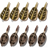 Carp Bait Cages Zinc Alloy, 2 Styles 20G-50G, Easy Weight Change, Anti-tangle, Long Casting Bottom Fishing
