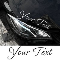 1PC Custom Only Text Personalized Car Stickers Waterproof DIY Auto Window Bumper Hood Rear Windshield Vinyl Decals