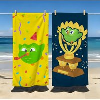 Character D-Duolingo O-Owl D-Duo Towel Beach Blanket Towel For Travel Gym Shower Luxury Lightweight Camping Pool hot