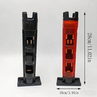 Fishing box pole holder, sub box pole bucket, no installation, plug-in pole holder, adjustable pole bracket, pole holder