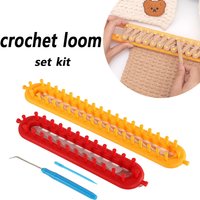 Rectangle DIY Knitting Loom Scarf Sweater Hat Shawl Stitching Knit Handmade Weaving Lazy Braiding Tool Crochet Loom Set Kit