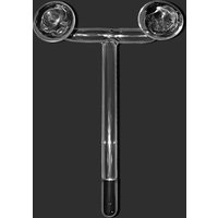 High Frequency Electrotherapy Wand Double Mushroom Electrodes Glass Electrode HF Replace Tube Neon Argon Skin Care Tool