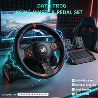 Data Frog Gaming Racing Wheel 270 Degree Steering Wheel With Pedals Shifter Dual Vibration For PS5 PS4 PC