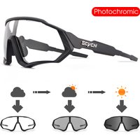 SCVCN Hot Photochromic Cycling Sunglasses Outdoor Sports Road MTB Running Driving Glasses Bicycle Goggles UV400 Bike Eyewear
