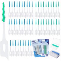 40~150PCS Silicone Interdental Brush Disposable Dental Floss Picks Cleaning Between Teeth Soft Hilo Dental Brace Brush Toothpick